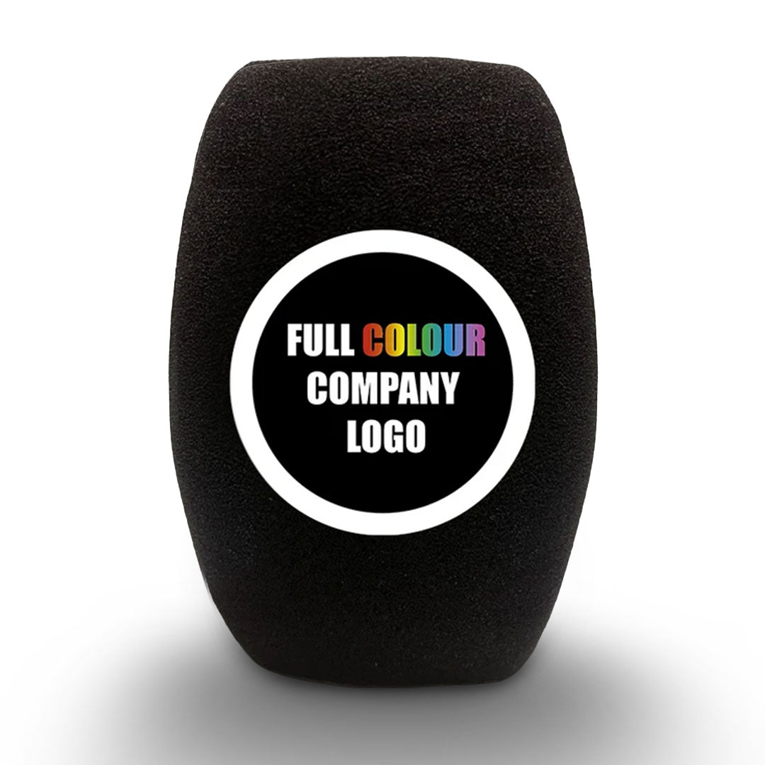 Custom Branded Logo 4 Sided Square Microphone Foam Windshield Cover Protector