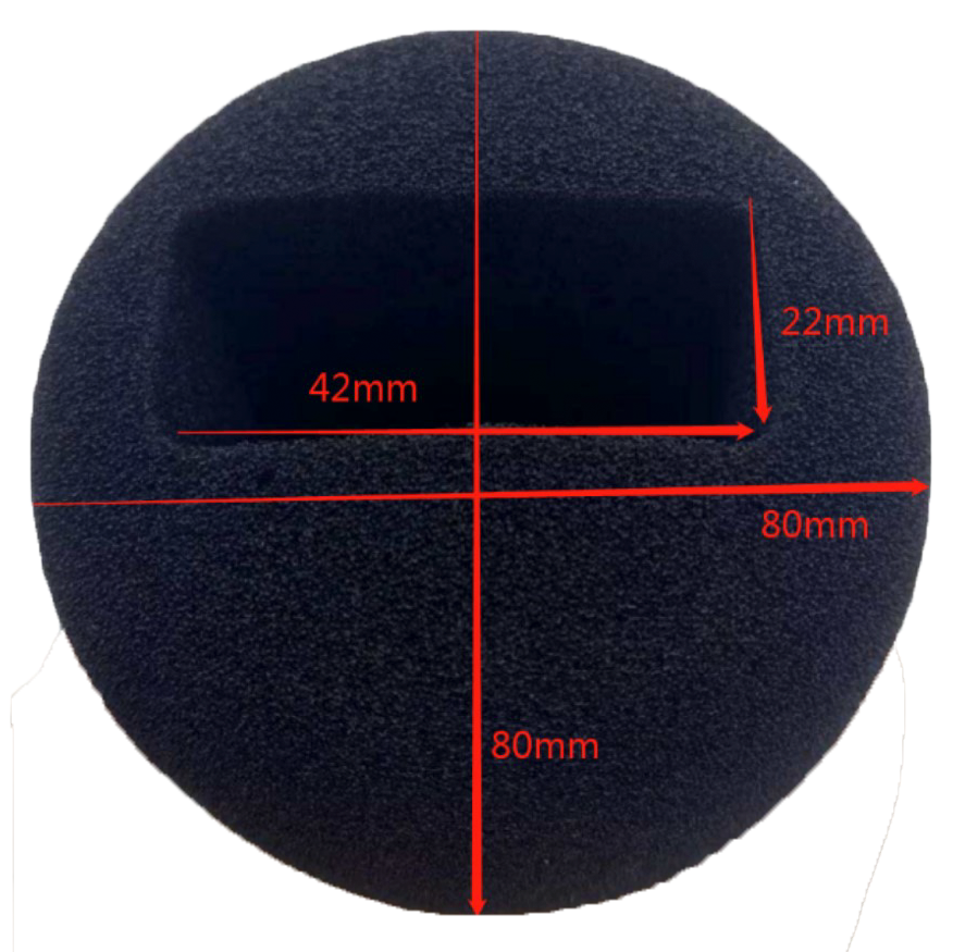 Custom Branded Logo RØDE wireless go II / DJI rectangular slot Microphone Foam Windshield Cover Protector
